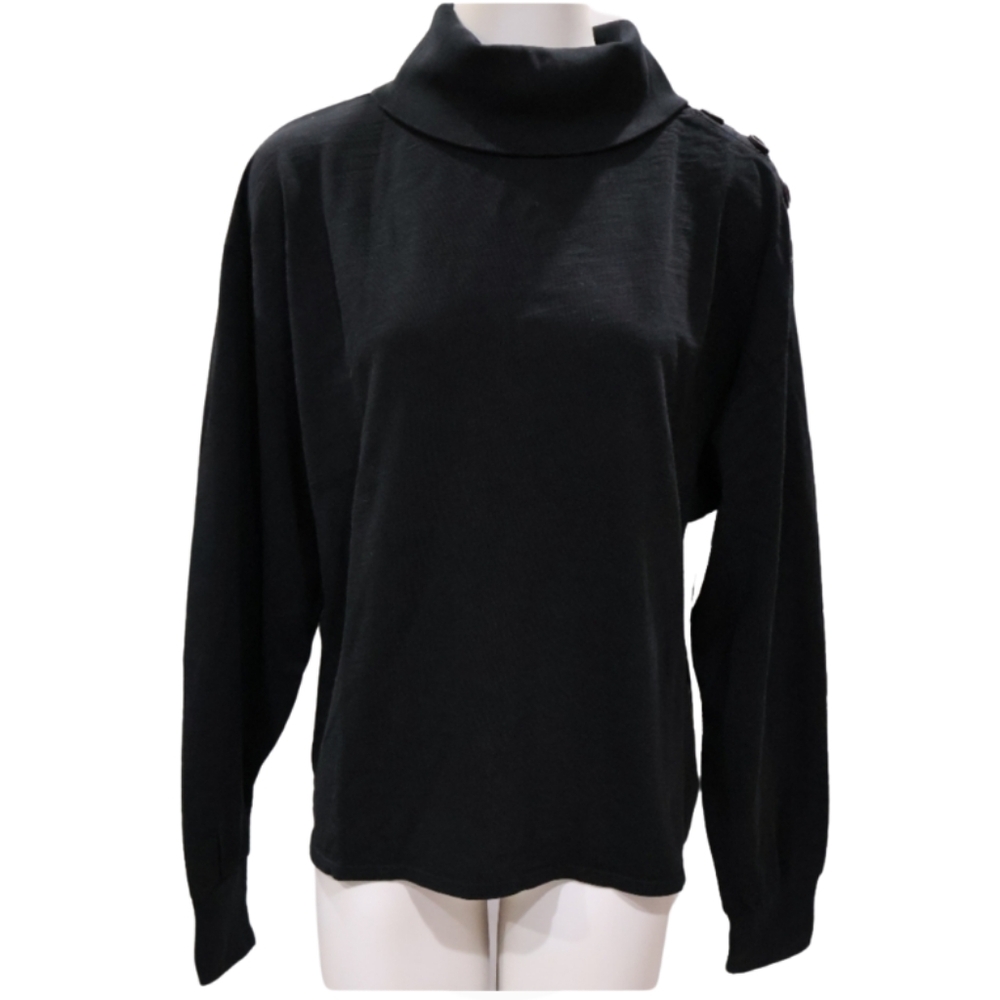 Nation | Black Long Sleeve Sweater